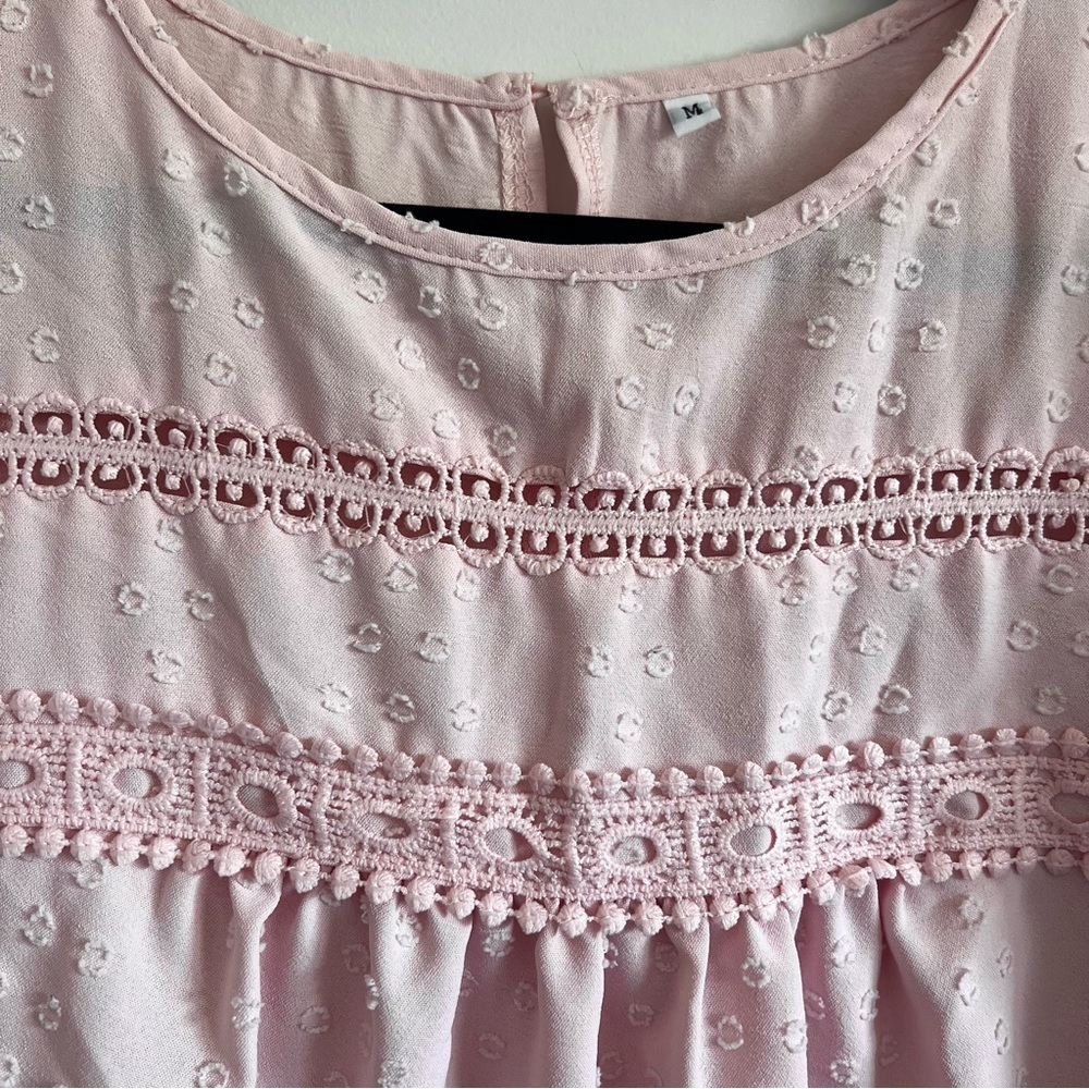 Pink Eyelet Blouse - Picture 3 of 6